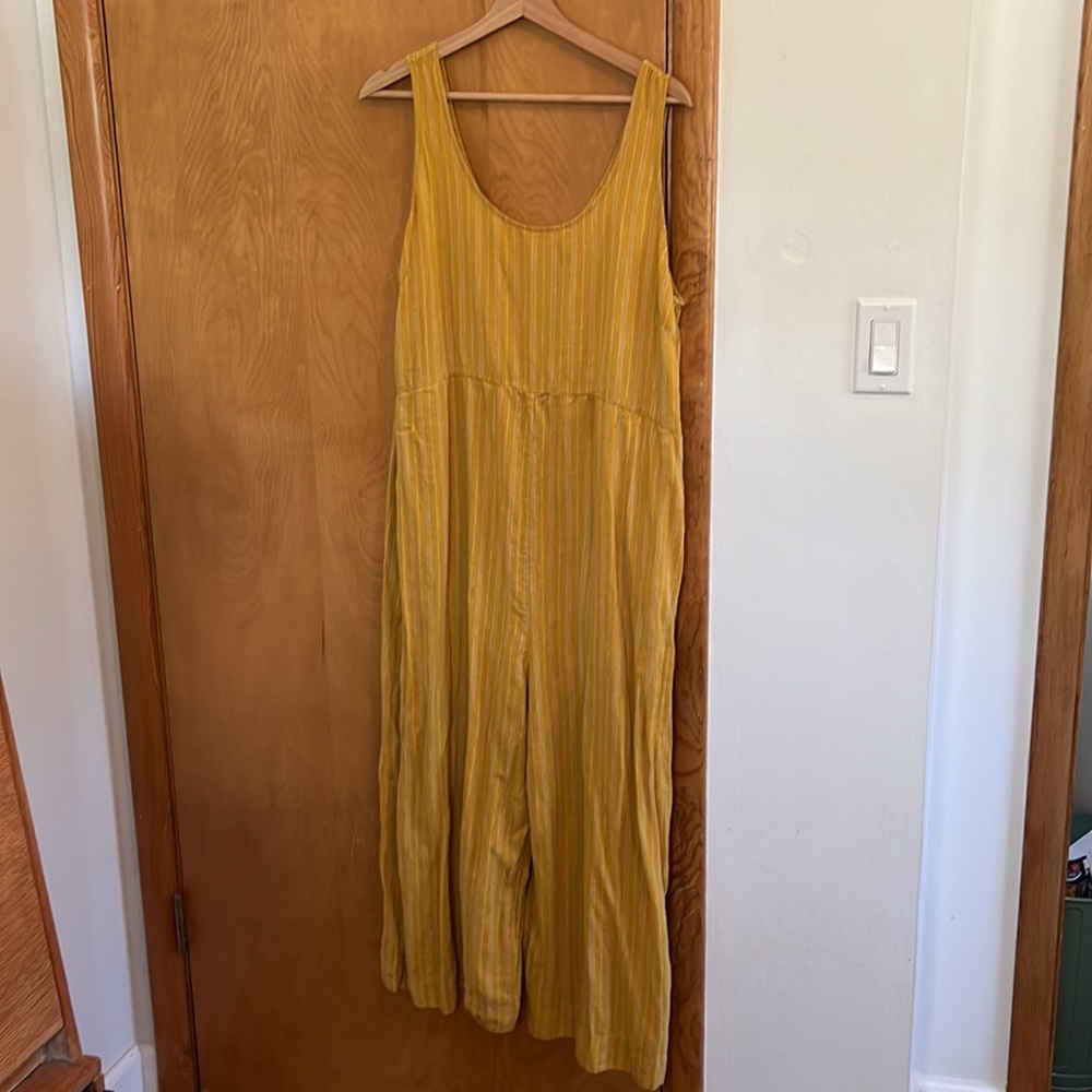 Patagonia Garden Island Jumpsuit Yellow Size L EUC Worn Once!
